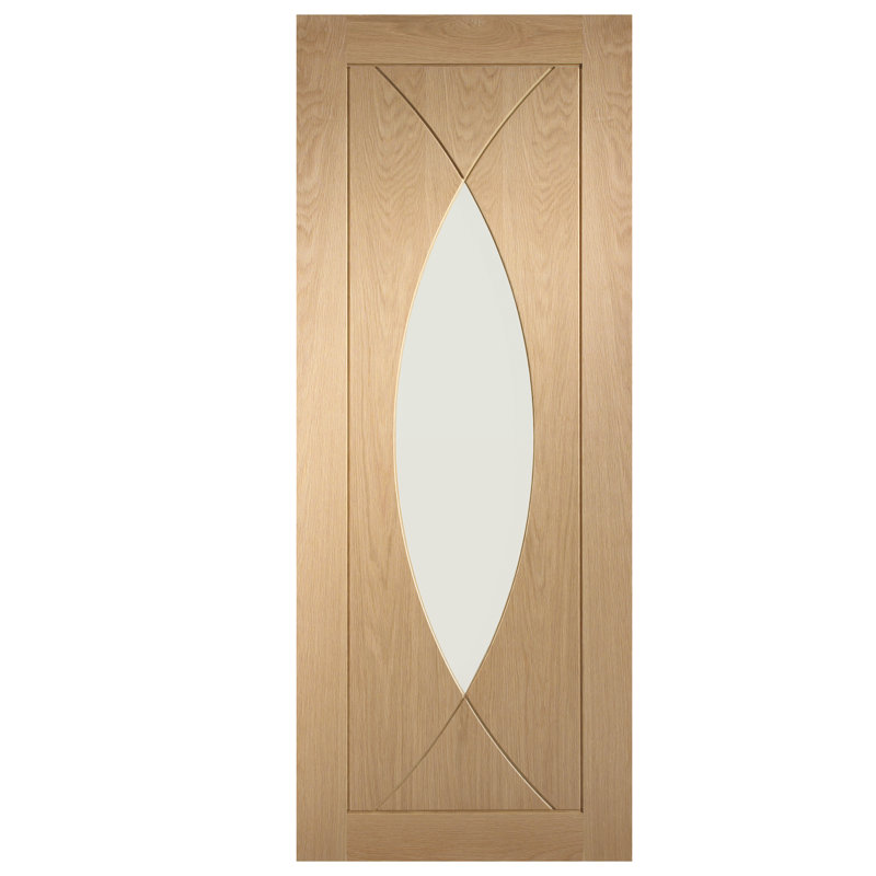 Internal Glazed Oak Pre-Finished Pesaro, 2040mm H x 726mm W x 40mm D
