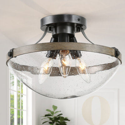 Rae Glass Semi Flush Mount