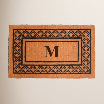 Monogrammed Welcome Outdoor Doormat