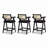 Modern Resin Webbing Back Bar Stool Set, Ergonomic and Stylish for Any Space
