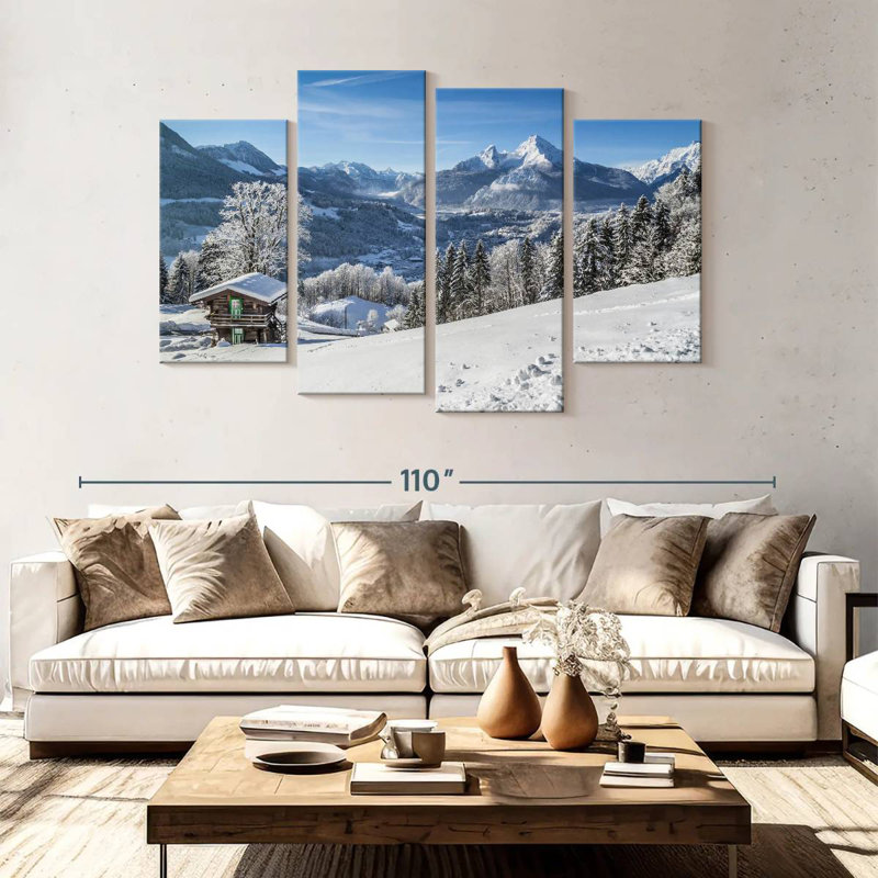 Alvord Winter dans les Alpes bavaroises, H 54 po x l 84 po