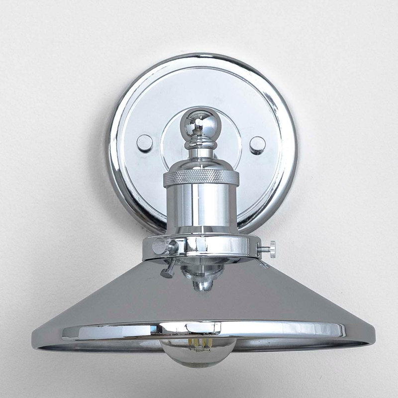Jormundagand Armed Sconce, Chrome