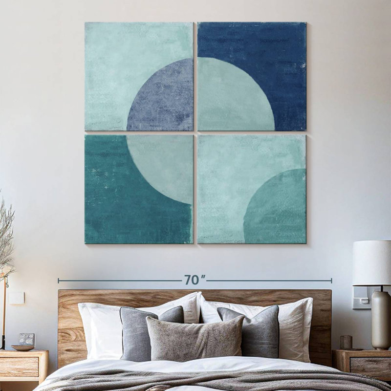 Blue Tiles, 57" H x 57" W