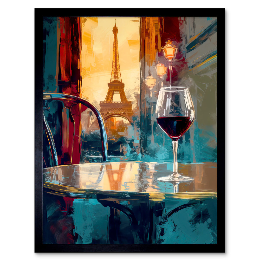 Meida Reflections Of Paris Eiffel Tower Restaurant - Single Picture Frame Print
