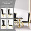 Chaise d'appoint en velours noir Hudhaifa