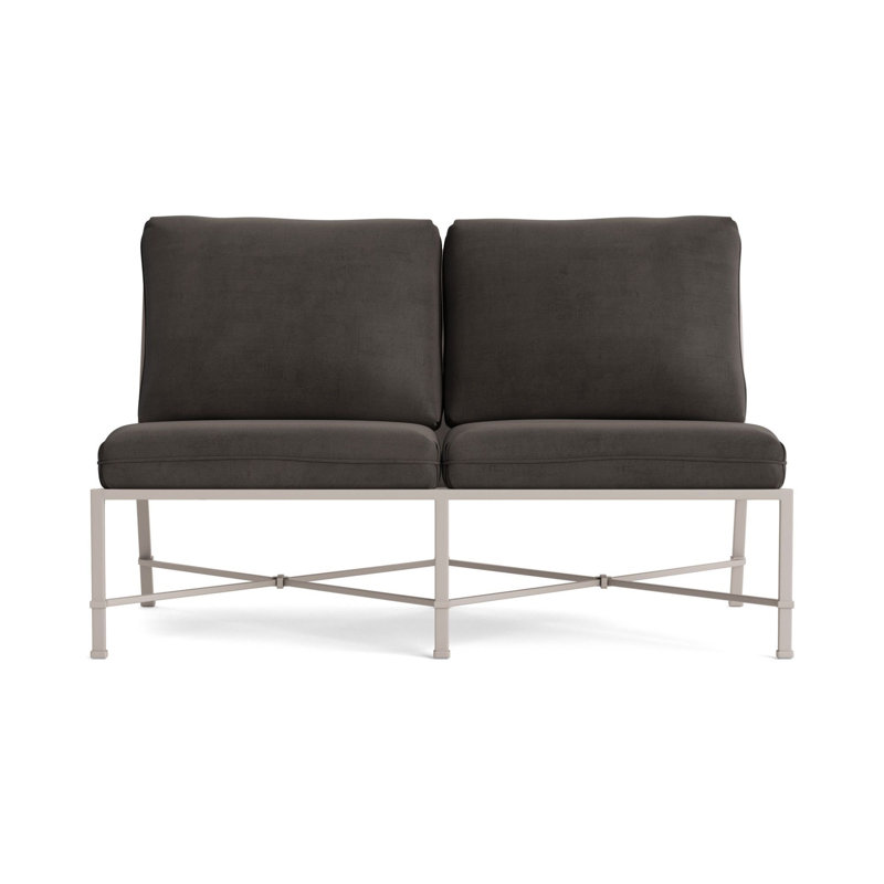Venetian Outdoor 2 - Seat Loveseat, Fusion Charcoal, Dove