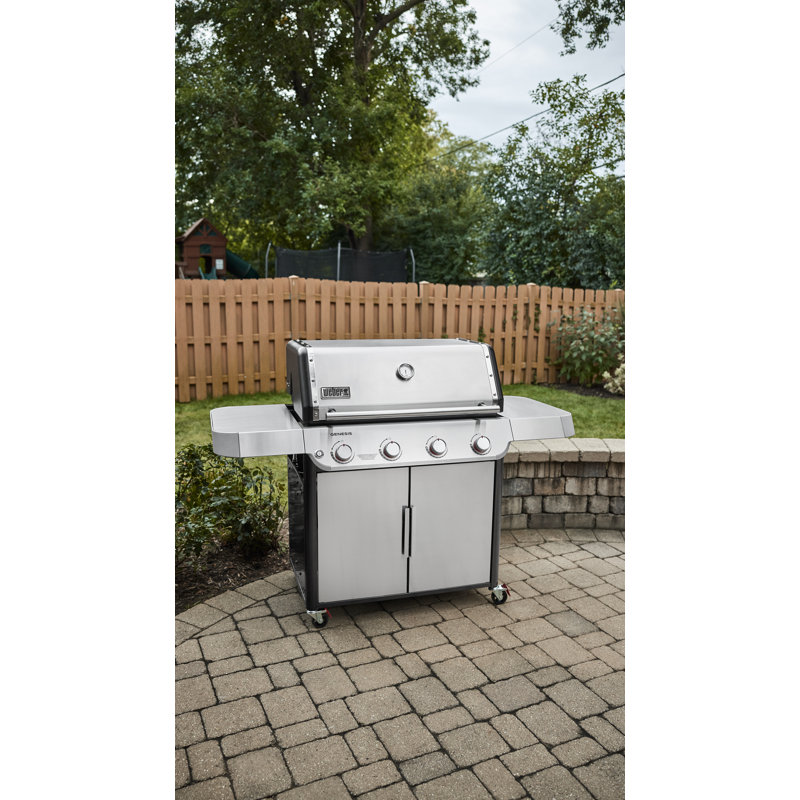Barbecue à gaz Weber Genesis S-415, propane liquide, acier inoxydable