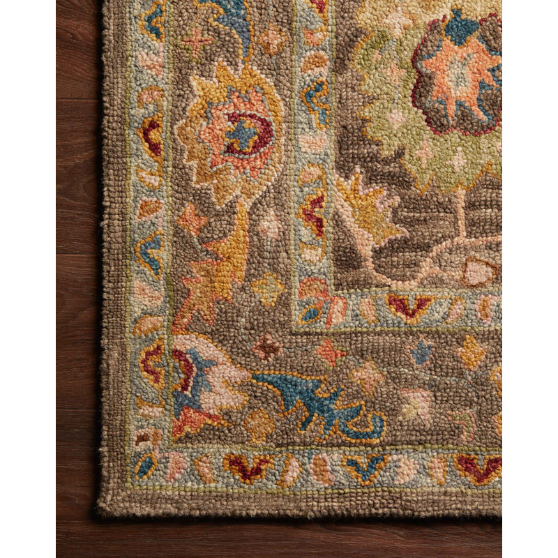 Norge Hand Hooked Wool Oriental Indoor Rug, Runner 2' x 5'