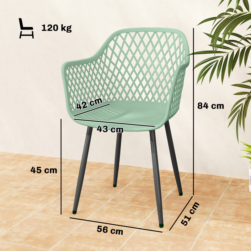 Patio Dining Armchair, Green