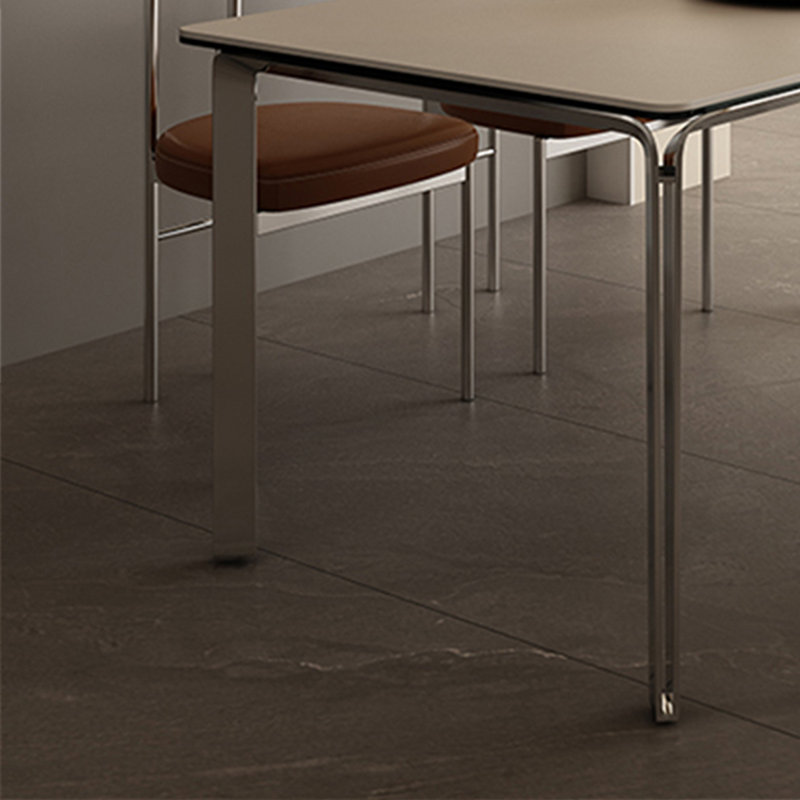 Table de salle à manger moderne de style italien pour la maison, H 29,52 po x L 62,99 po x l 31,49 po