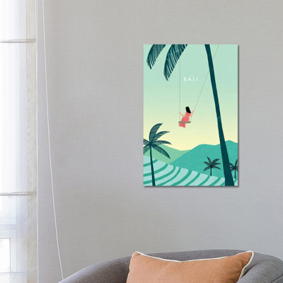 Bali 1 Piece Wrapped Canvas Painting