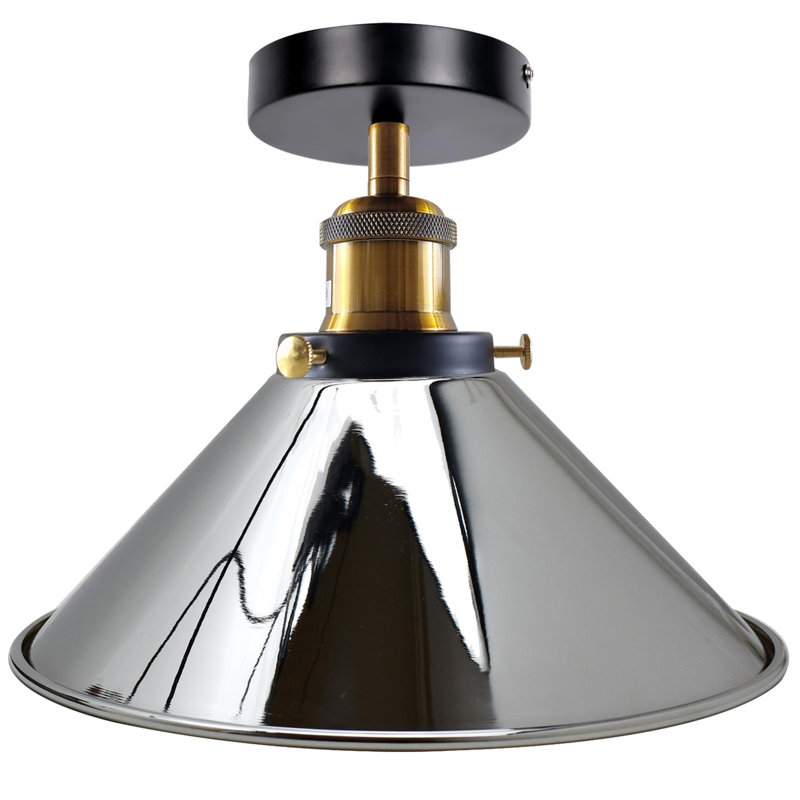 Denzel Semi Flush Mount, Chrome
