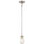 Minka Lavery Poleis Brushed Nickel With Clear Pendant Light