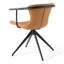 Chaise avec accoudoirs couleur chameau