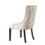 Antoin Oscar Back Tufted Dining Chair w/Chrome Nailhead Trim-348131052