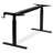 Mount-It! Height Adjustable Stand Up Desk with Manual Crank, Desk Frame Only for Home & Office