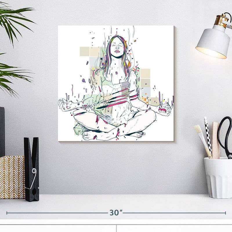 En méditation, H 16 po x l 16 po