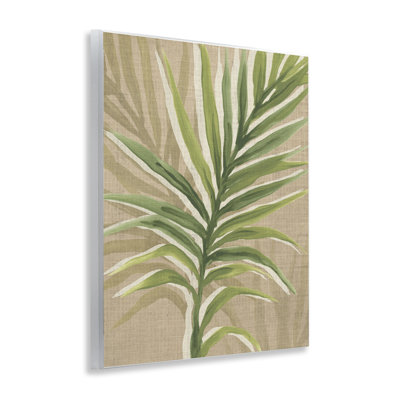 Plaque murale de plante de palmier rustique, design par June Erica Vess