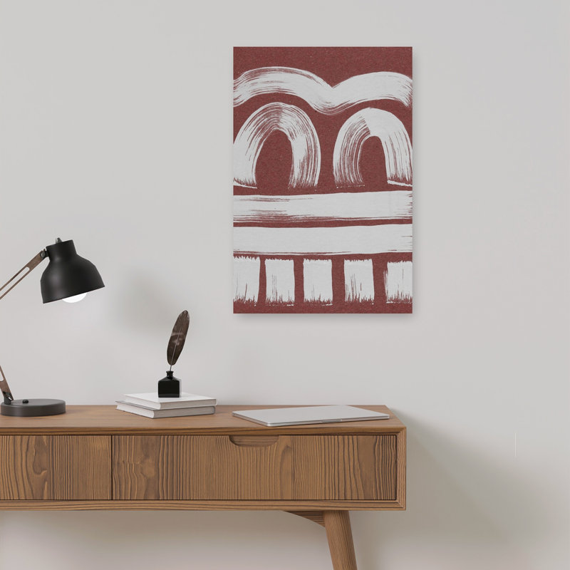 Abstrait abstrait tribal abstrait contemporain, 18" H x 12" W