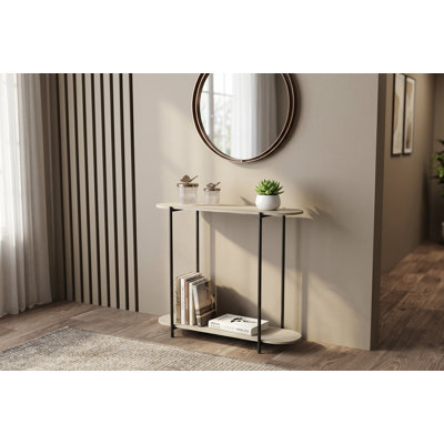 Console de qualité supérieure pour vestibule et canapé. Table d'appoint élégante et fonctionnelle derrière le canapé