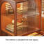 Bar style rétro en verre Bopxwood