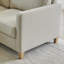 Aharshi Corner Sofa - Sand with Pale Oak Legs