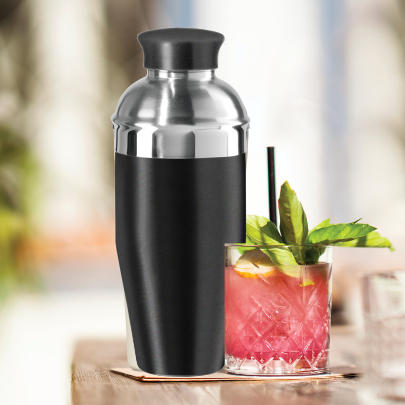 Shaker à cocktail en acier inoxydable 26 oz Oggi Barware, Noir