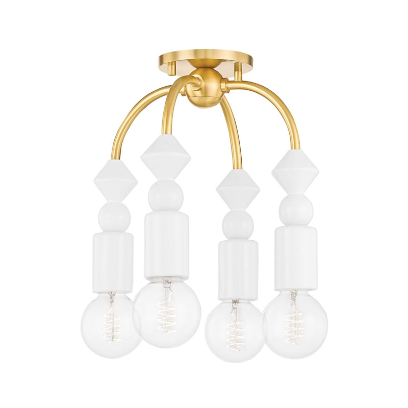 Flora 4 Light Semi Flush