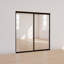Cloisons 2 pièces en verre transparent - Portes coulissantes - Portes de placard-96872735-113883877