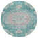 Machine Washable Indoor/Outdoor Claudian ACN1236 Teal Rug