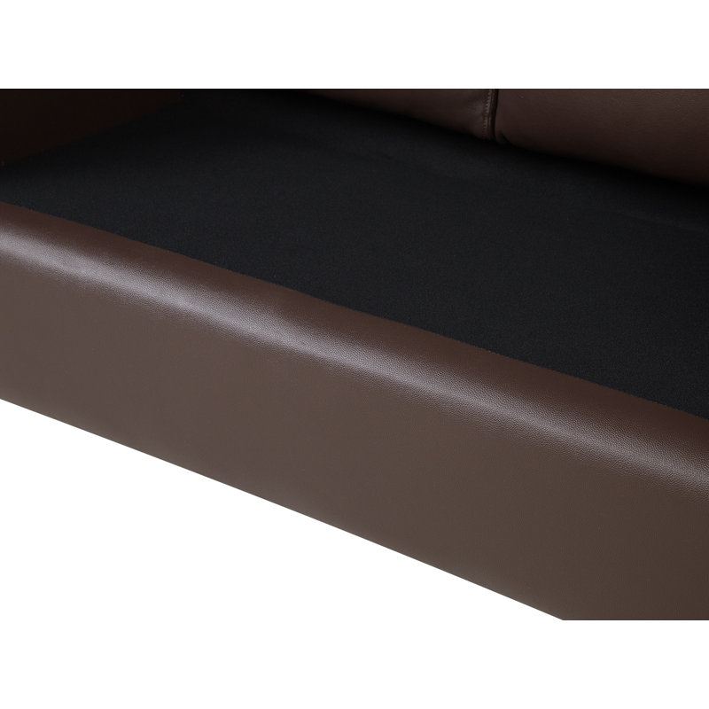Helsinki 2 Seater Sofa, Brown, 72cm H x 186cm W x 76cm D