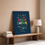 Reproduction d'art graphique sur toile mettant en valeur la toile-235709656