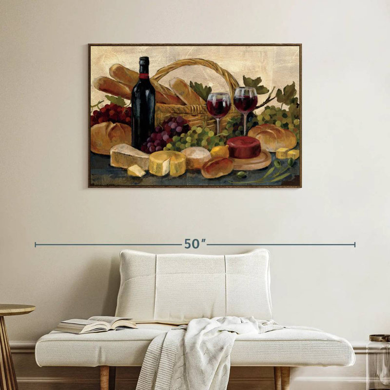 Récompense toscane Toscane, Cadre flottant noyer, 40 po x 27 po