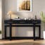 Console élégante avec trois tiroirs et des lignes lisses -1484947652