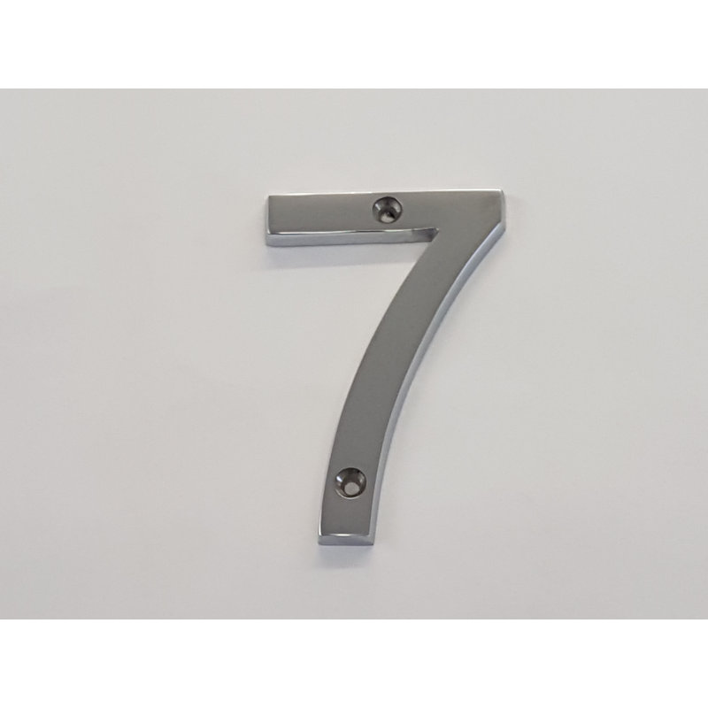 Makale 26.67cm H Reflective Metal House Number, 7
