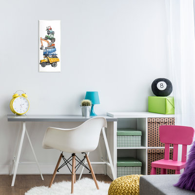 Keep Moving Construction Stack Wall Plaque, design by Christine Simpson Art