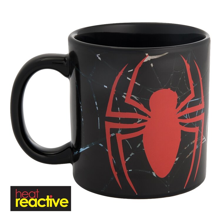 Vandor Marvel Spider-Man 20 Oz Ceramic Heat Reactive Mug 