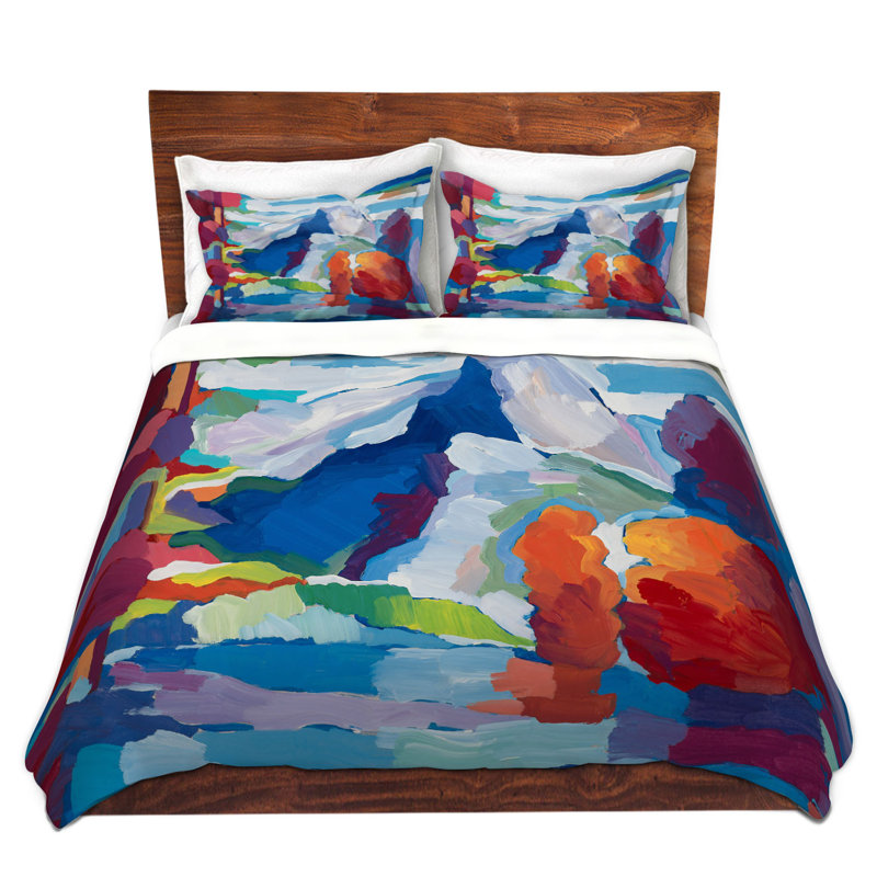 Abstract Duvet Cover, 1 Twin Duvet Cover + 1 Standard Sham