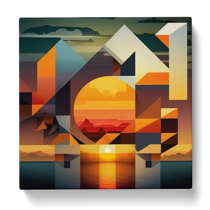 Modern Wall Art - Wrapped Canvas, 35cm H x 35cm W x 3cm D