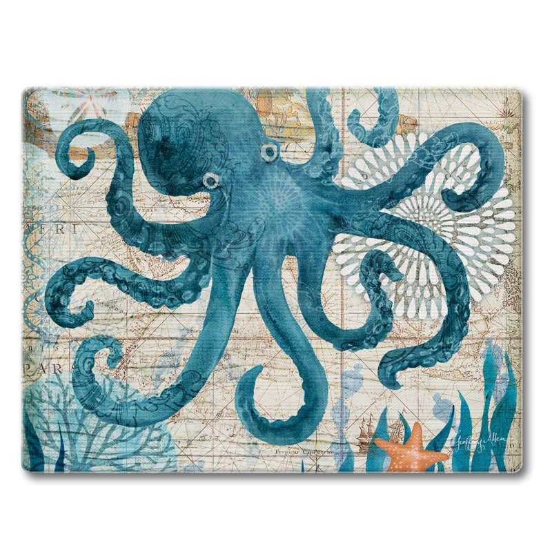 CounterArt Glass Monterey Bay Saver Cutting Board
