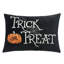 Coussin lombaire Trick Or traiter Halloween - coussin noir brodé avec insert