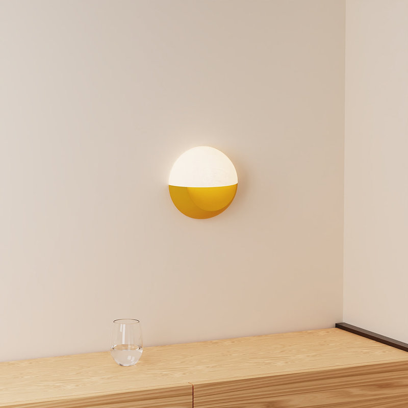 Proton Wall Sconce, Mustard