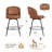 26" H Swivel Metal Bar Stool with Back Pillow-1029437171-1028535462