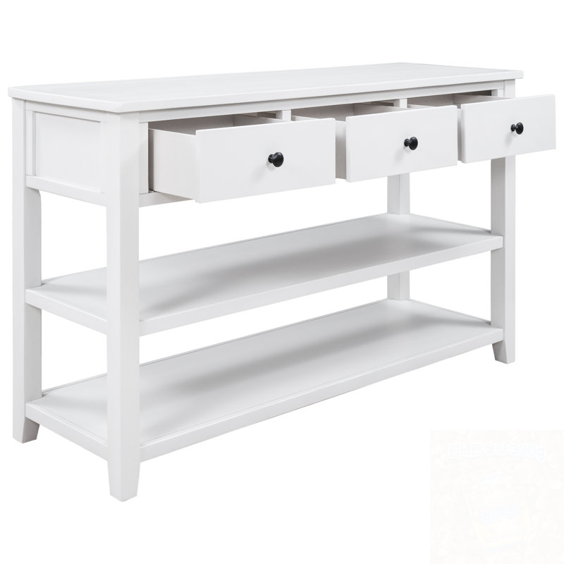 Console rétro avec deux tablettes ouvertes, Blanc