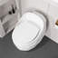 Toilette 1 pièce à chasse d'eau 1,28 GPF en blanc brillant
