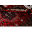 Tapis décoratif en laine noué à la main de conception unique 3 pi 3 po x 4 pi 9 po New Age