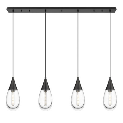 Luminaire suspendu grappe 4 lumières Rigdon