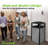 40 Gallon Outdoor Commercial Trash Can with Lid 
