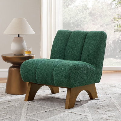 Upholstered Sherpa Lounge Chair
