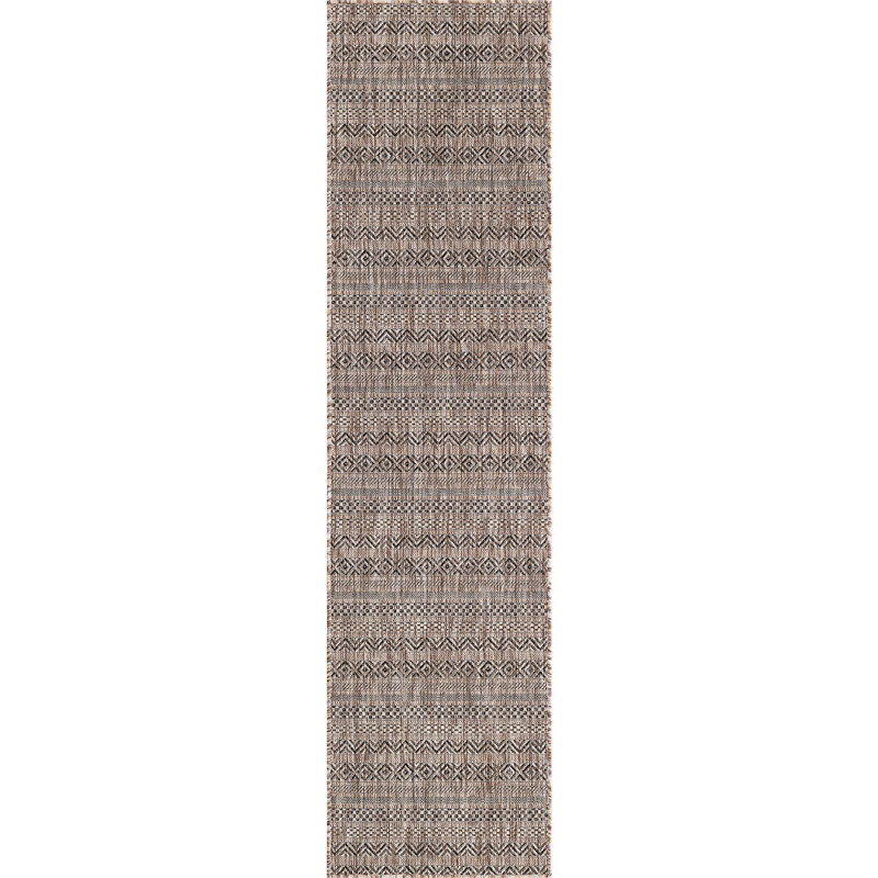 Tapis d'extérieur scintillant brun clair, Tapis de couloir 2 pi 2 po x 12 pi